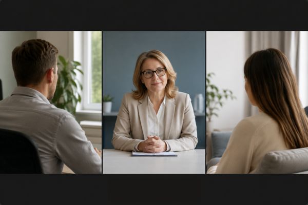 Image of couples creating parenting plans Hinckley to resolve issues around child custody.